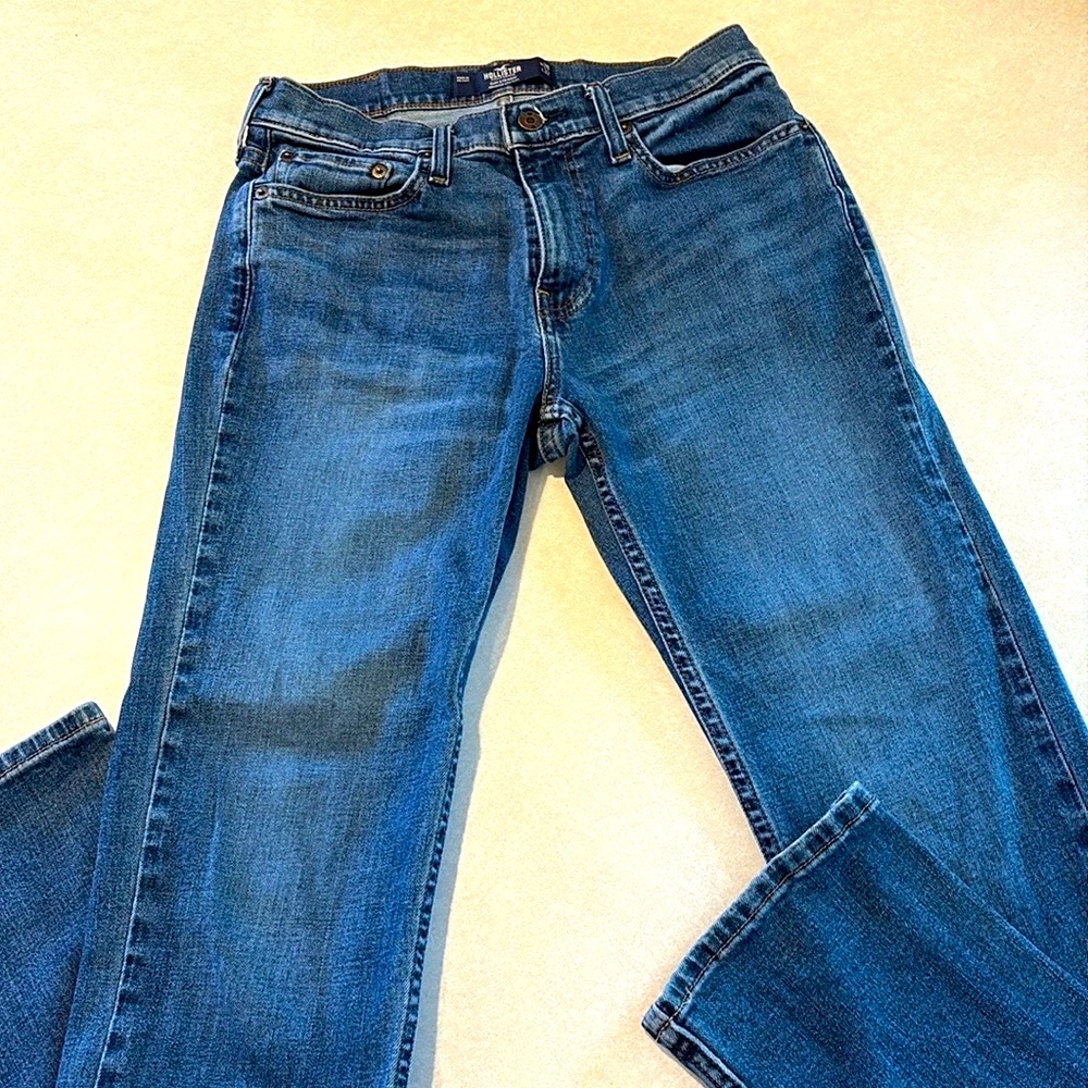 Hollister Blue Straight Jeans Classic Style